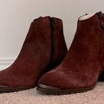 NWOT Diba Sequoia Suede Booties Maroon 8.5 Photo 0