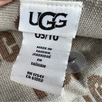 UGG  Women's Checked Graphic Logo Scarf OS Chestnut Multi $88 Photo 2
