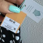 Kona Sol NWT Dot Modern One Piece Swimsuit Black and White Medium Coverage Small Photo 4