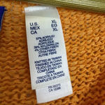 Y2K JH Collectibles Artsy Floral Knit Short Sleeve Sweater XL Pink Orange Top Photo 3