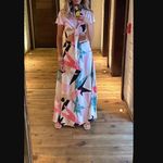 Lulus Two-Piece Maxi Dress / Skirt Set NWT XL Daydreaming White Print Blogger Photo 12