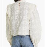 Farm Rio  Star 3D Embroidered Blouse in Off White - size S Photo 8