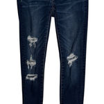 American Eagle  Super High‎ Rise Jeggings Dark Wash Ripped Distressed Jeans Photo 0