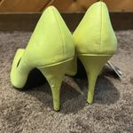ZARA Trafaluc Neon Yellow Faux Leather Stilletto Pump Heels NWT Photo 3