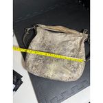 Coach  Kristen Brown Tan Embossed Python‎ Leather Purse Hobo E1026 15361 Photo 11