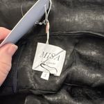 USA Made MISA Black Satin Special Occasion Backless Jumpsuit Wide Leg Sandra Photo 8