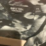 Elegant Black and White Women's Top Simply Vera high low Size undefined Photo 4