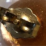 GF White/Brown Tortoise Shell Earrings set in 14k  Photo 5