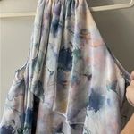 MISA Los Angeles MISA LA Victorine Halter Midi Dress Size S Tiered Watercolor NWOT Retail $420 Photo 4