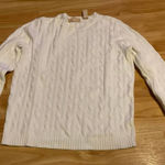 Cable knit‎ chunky sweater White Photo 0
