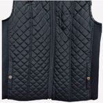 kim rogers  Solid Black Everyday Quilt Vest Puffer Vest Size Medium Photo 2