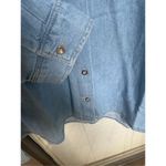 American Sweetheart Denim Embroidery Floral Long Sleeve Blouse Blue Size XX Photo 7