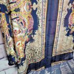 Umgee  FLORAL PAISLEY ANIMAL PRINT SHEER OPEN FRONT KIMONO CARDIGAN MEDIUM Photo 9