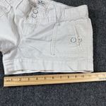 American Eagle Vintage Y2K Low Rise White Micro Shorts Sz 6 Mallcore Distressed Photo 12