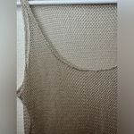 SheIn  Women’s Sheer Tan Sleeveless Beach Knit‎ Cover Up Dress Size M/L Photo 2