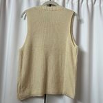 SheIn Cream V-Neck Sleeveless Acrylic Vest Sweater Size Medium Photo 1