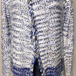 New. FATE long blue and white textured sweater. Retails $149 Photo 0