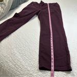 Nine West Heidi Pull -On Straight Leg Jegging Pants Burgundy Photo 5