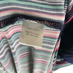 Leota Womens Maxi Dress Faux Wap V-Neck Striped Skirt Stretch Blue Plus Size 1X Photo 4