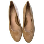 Taryn Rose Beige Babs Leather Pull-On Pump Heels Size 11B Photo 4