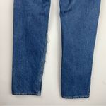 Tommy Hilfiger Vtg Y2K  Distressed Jeans Sz 6 Back Logo Patch Straight Leg Photo 9