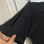 Eileen Fisher  Shift T Shirt Dress Oversized Stretch Short Sleeve Black L Photo 2