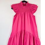 Love The Label Dress Pink Poppy Mini Smocked Flutter A Line Barbiecore Small Photo 6