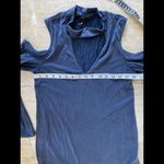 Ing+ Blue Cold Shoulder Long Sleeve Short Dress/long Top Size M‎ Size M Photo 2