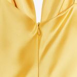 ZARA  golden Yellow Maxi satin corset bodycon formal Dress evening party wedding Photo 9