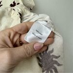 Little Lies Cream & Brown Sunny Linen Button Down Shirt S Photo 4