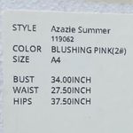 Azazie  Size A4 Blush Pink long Sleeveless Gown $190 Photo 3