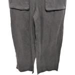 Joie  Linen Blend Gray Pull On Elastic Band Boho Bohemian Wide Leg Pants Size M Photo 2