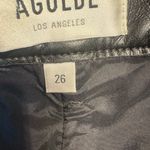 AGOLDE Shiny Black Mini Skirt Photo 3