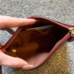 Coach  Red and Brown Heart Wristlet Photo 3