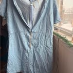 ZARA Woman Blue Denim Top Photo 1