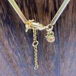 Ann Taylor Glass Bead & Gold Modern Statement Necklace Modern Contemporary Goth Photo 3