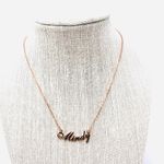 Sterling Silver “MINDY” rose gold  name necklace Photo 3