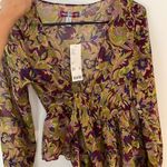 Urban Outfitters NWT Paris Tie-Front Blouse Size XS Photo 2