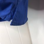 kim rogers  Medium Sleeveless Button-Up Blue Blouse Photo 3