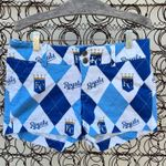 Loudmouth Kansas City Royals Argyle Diamond Women’s Golf Shorts size 2 Blue Photo 0