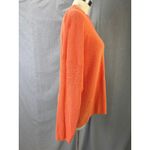 FP Beach  Orange Slouchy Knit Mock Neck Sweater Oversized Pullover Size M Photo 1