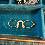 Vintage Opera Eyeglass Pendant Frames, Gold overlay, Rare Photo 2