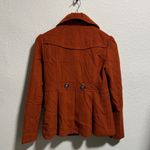 Hydraulic Double Breasted Rust Orange Women's Peacoat Jacket Medium Photo 4