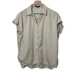 Quince  Vintage Wash Tencel Camp‎ Shirt Women's Size M Button Down Casual Career Photo 1