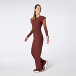 FIGS  Layton Crewneck Wide Leg ScrubJumpsuit in Walnut, Size Small Photo 1