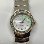 Jaclyn Smith women’s Quartz analog watch 22mm pearl dial cuff bracelet 7” runs Photo 0