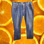 Lucky Brand  Delair Classic Rider Jeans Size 6/28 Embellished Pockets‎ Dark Wash Photo 5