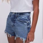 Good American NWT  Good 90’s Denim Shorts in Indigo Distressed Size 8 Photo 4