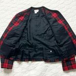 Vintage 90s Plaid Red Black Preppy Wool Blazer Jacket Career Office Collegiate 8 Photo 6