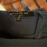 Lafayette 148 Womens Jojo Bateau Neck Sleeveless Nouveau Crepe Dress Wool SZ 10 Photo 3